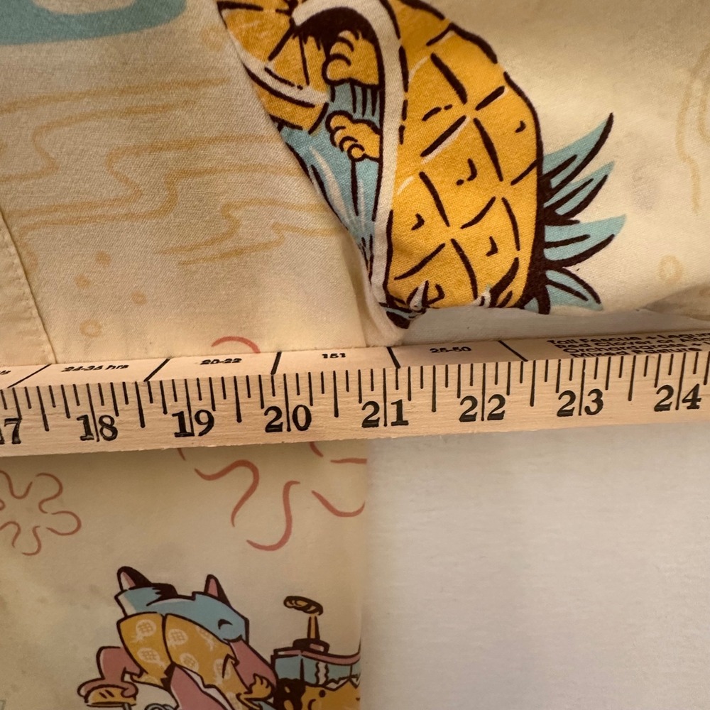 SpongeBob SquarePants Patrick Tropical Beach Hawaiian Button Down Shirt Mens L - Picture 2 of 4